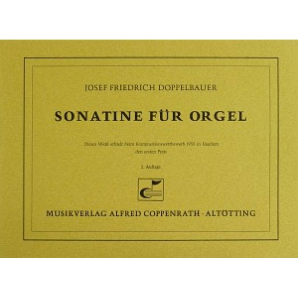 Sonatine f&uuml;r Orgel