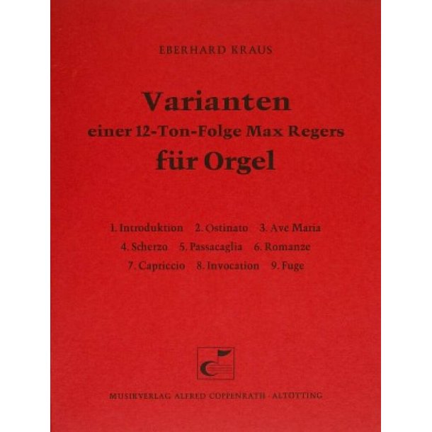 Varianten einer 12-Ton-Folge Max Regers