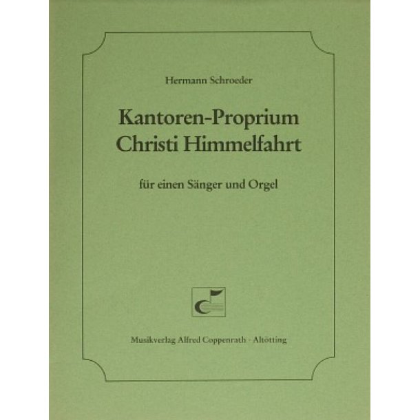 Kantoren-Proprium Christi Himmelfahrt : c-Moll
