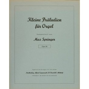 Kleine Präludien für Orgel