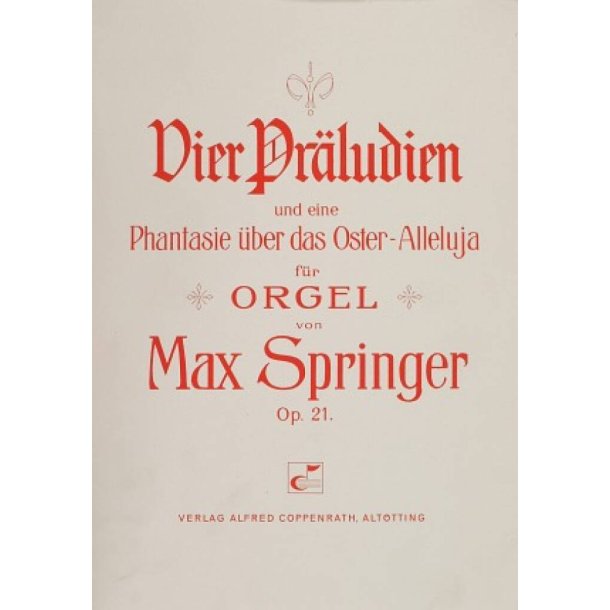 Springer: Vier Pr&auml;ludien f&uuml;r Orgel
