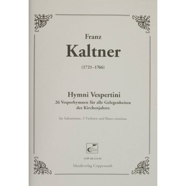 Kaltner: Hymni Vespertini