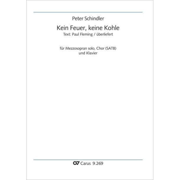 Kein Feuer, keine Kohle - D minor : from: Sonne, Mond und Sterne
