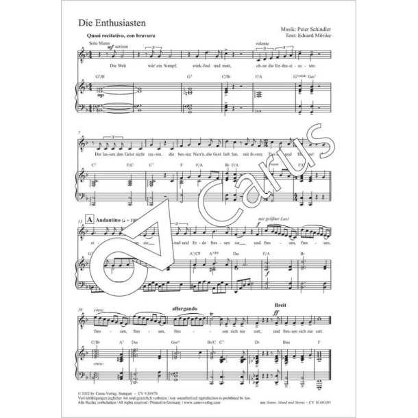 Die Enthusiasten - D minor : from: Sonne, Mond und Sterne