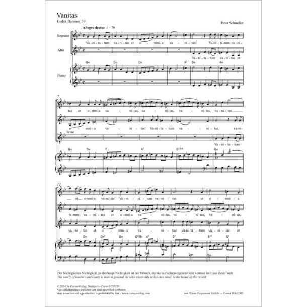 Vanitas : from: Perpetuum mobile - Songs from the Codex Buranus