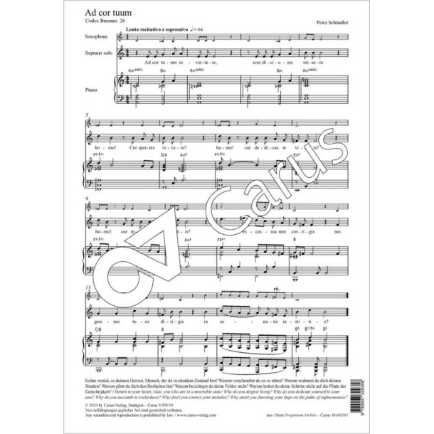 Ad cor tuum : from: Perpetuum mobile - Songs from the Codex Buranus