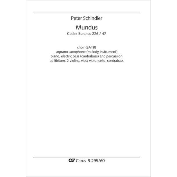 Mundus - D minor : from: Perpetuum mobile - Songs from the Codex Buranus
