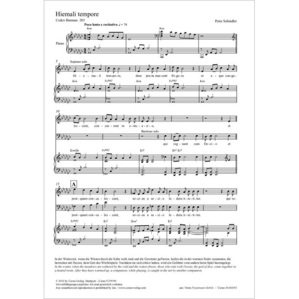 Hiemali tempore : from: Perpetuum mobile - Songs from the Codex Buranus