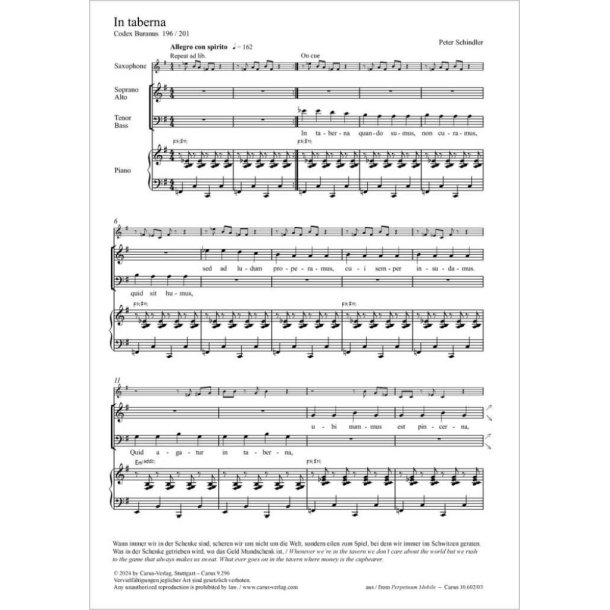 In taberna : from: Perpetuum mobile - Songs from the Codex Buranus