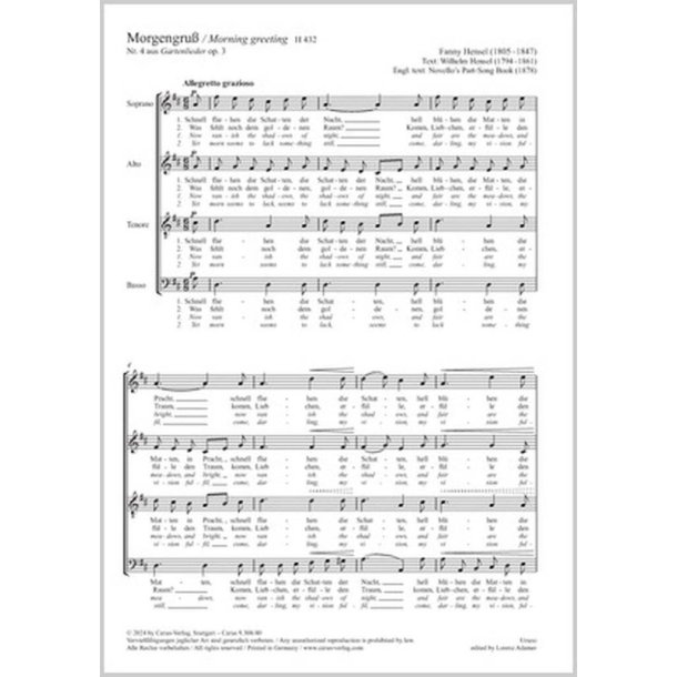 Morning greeting - D major