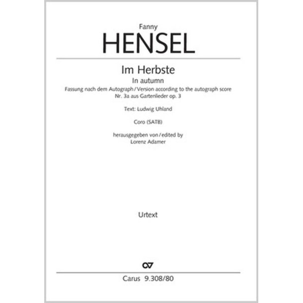 In autumn - A major : Early version