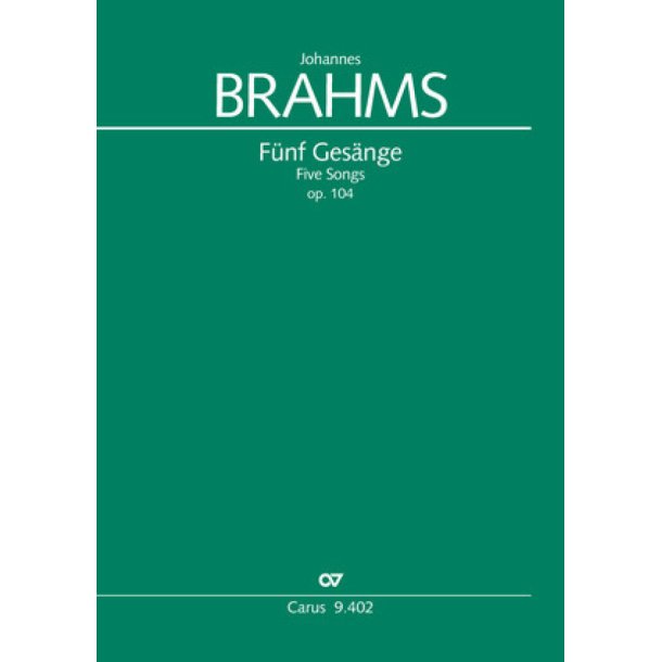 Five Songs - Op. 104
