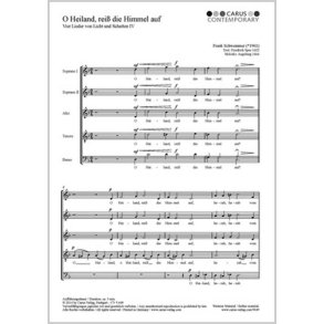 O Heiland, reiß die Himmel auf : Vier Lieder von Licht und Schatten IV