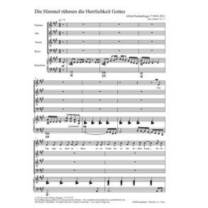 Die Himmel rühmen die Herrlichkeit Gottes