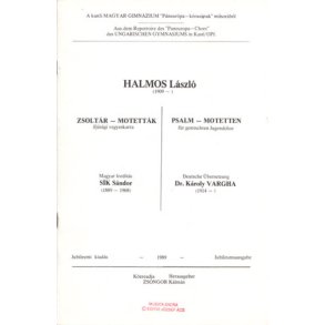 Halmos: 14 Psalm-Motetten für gem. Chor
