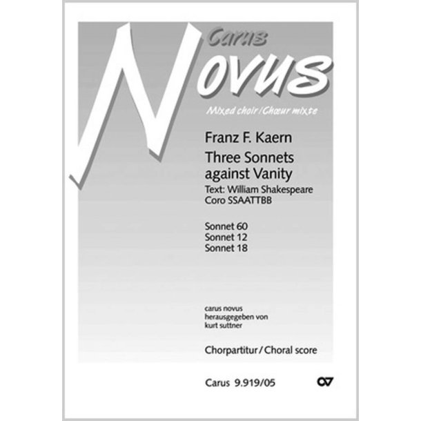 Kaern: Three Sonnets against Vanity