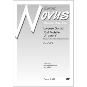 Fünf Motetten in aurora : Proprium der dritten Weihnachtsmesse