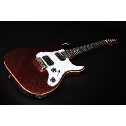 JS500 Electric Guitar Jet Guitars - Red Sparkle : Ebony Fretboard