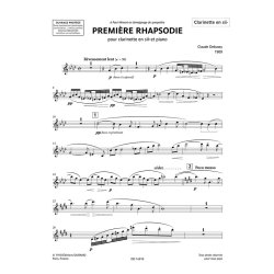 Premi&egrave;re Rhapsodie : pour clarinette en sib et piano