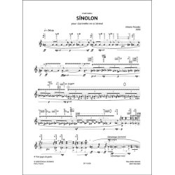 S&iacute;nolon : pour clarinette en si b&eacute;mol