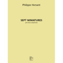Sept Miniatures : pour deux saxophones
