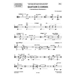 Harmonieuses Dissonances : pour quatuor &agrave; cordes