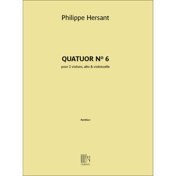 Quatuor N&deg; 6 : pour 2 violons, alto & violoncelle