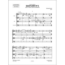 Quatuor N&deg; 6 : pour 2 violons, alto & violoncelle