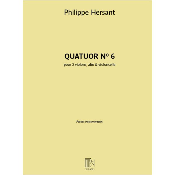 Quatuor N&deg; 6 : pour 2 violons, alto & violoncelle