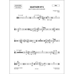 Quatuor N&deg; 6 : pour 2 violons, alto & violoncelle