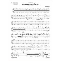 Les moments pr&eacute;sents : pour piano solo