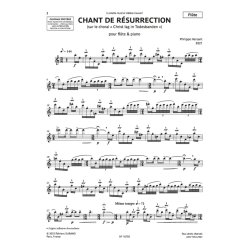Chant de r&eacute;surrection : pour fl&ucirc;te & piano