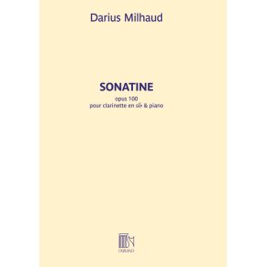 Sonatine opus 100 : pour clarinette en sib et piano