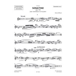 Sonatine opus 100 : pour clarinette en sib et piano