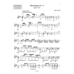 Rossiniana n&deg; 3 (opus 121) : &eacute;dition de Fr&eacute;d&eacute;ric Zigante
