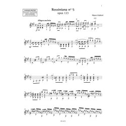 Rossiniana n&deg; 5 (opus 123) : &eacute;dition de Fr&eacute;d&eacute;ric Zigante