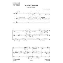 Sulla Ciacona : pour trio &agrave; cordes