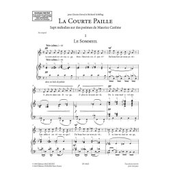 La Courte Paille (High Voice) : Sept m&eacute;lodies sur des po&egrave;mes de Maurice Car&ecirc;me