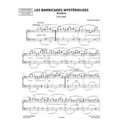 Les Barricades myst&eacute;rieuses : pour piano