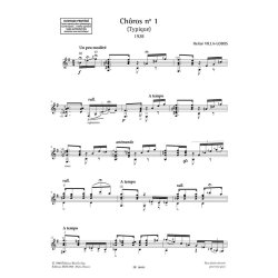 Ch&ocirc;ros n&deg; 1 : pour guitare seule
