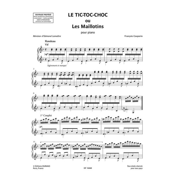 Tic-Toc-Choc ou Les Maillotins : pour piano