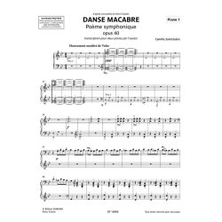 Danse Macabre opus 40 : pour deux pianos