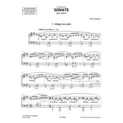 Sonate pour piano : introduction et notes d'interpr&eacute;tation de Florence Ribot