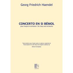 Concerto En Si Bemol pour harpe seule : (trascr. Grandjany)