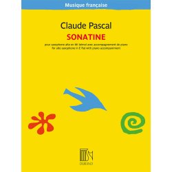 Sonatine : pour saxophone alto en Mi b&eacute;mol avec accompagnament de piano