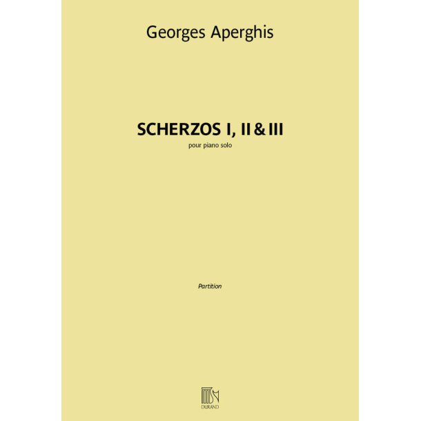 Scherzos I, II & III : pour piano