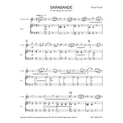 Sarabande for Alto Saxophone and Piano : Pascal Proust