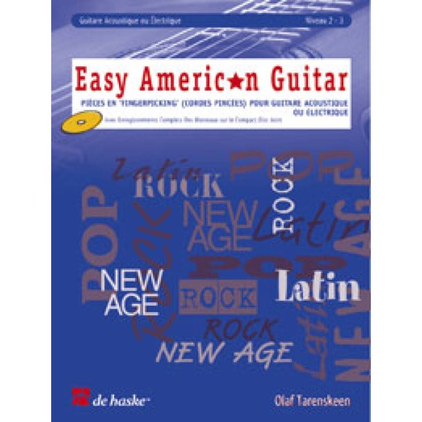 Easy American Guitar : Pi&egrave;ces en 'Fingerpicking' (cordes pinc&eacute;es) pour gu