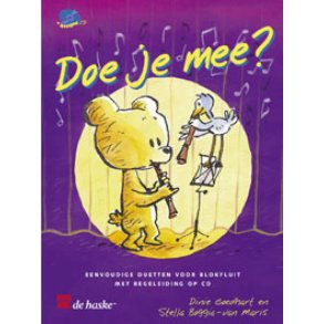 Doe je mee? : Eenvoudige duetten voor blokfluit met begeleiding