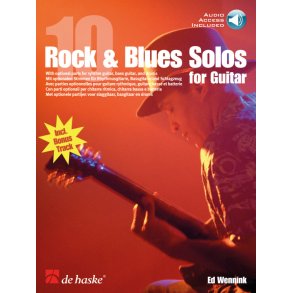 10 Rock & Blues Solos for Guitar : With optional parts for rhythm guitar, bass guitar